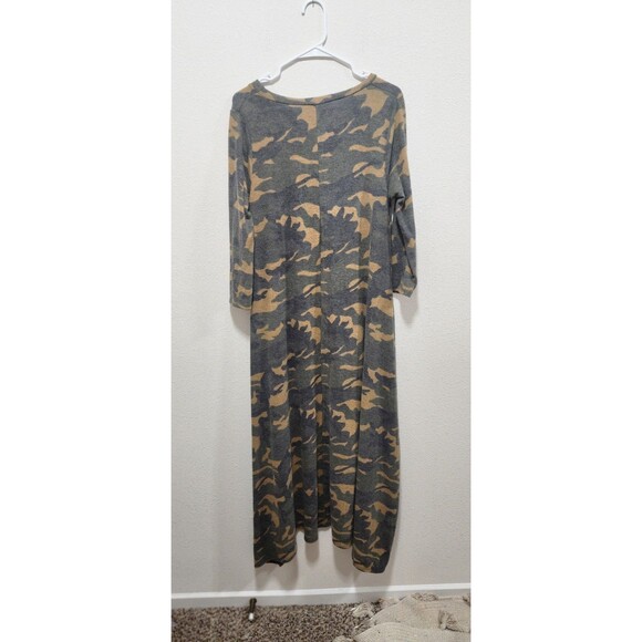 Myesper Apparel Designer  Oversize High/Low Sweater Tunic  Top  Camo  Sz XXL - Picture 4 of 4
